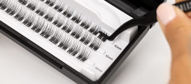 nanolash tufos de cílios com cola transparente