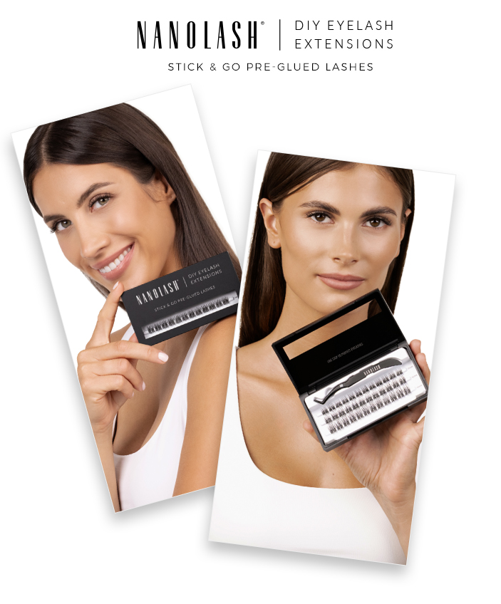 nanolash Cílios pré-colados faça você mesmo